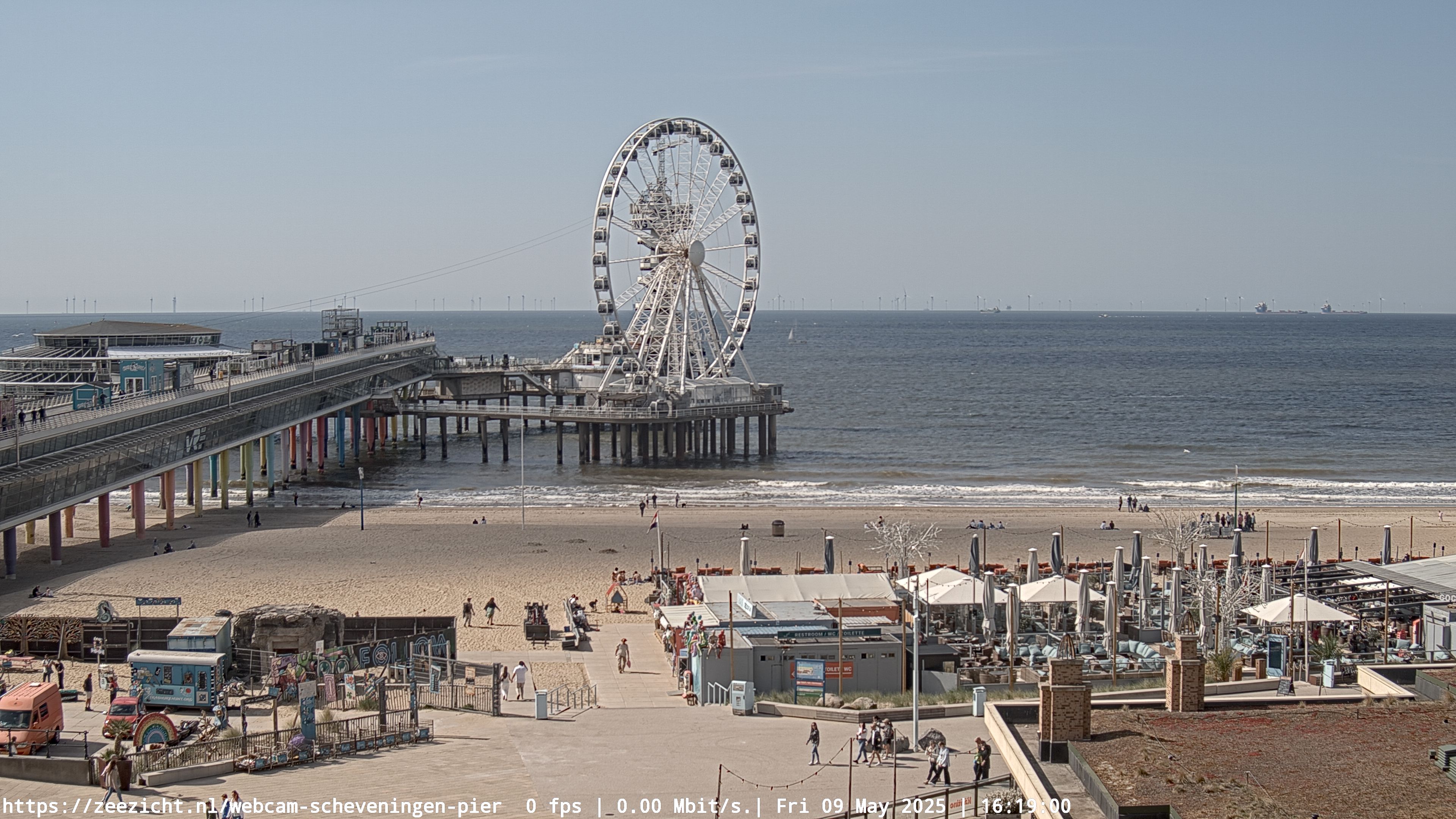 WebCam.NL | LIVE ultraHD dome camera, Zeezicht, Scheveningen.